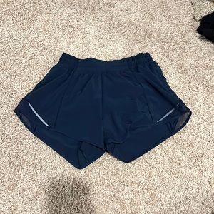 4” Lululemon shorts. EUC. Navy.